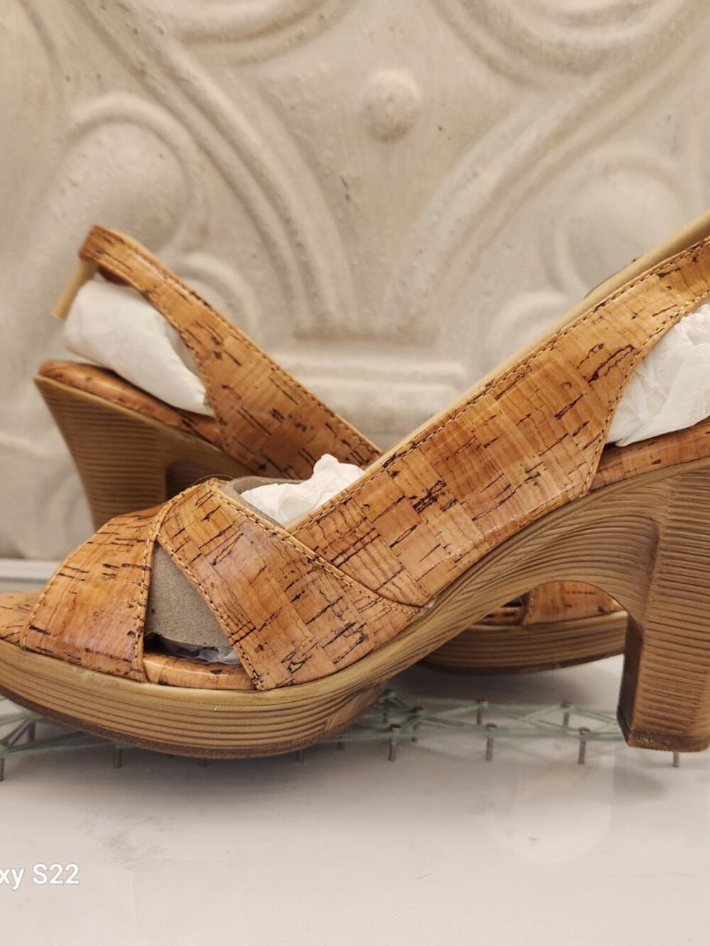 Sofft "Portia" Natural Cork Heeled Sandals. NIB. Size 8 - Picture 5 of 10